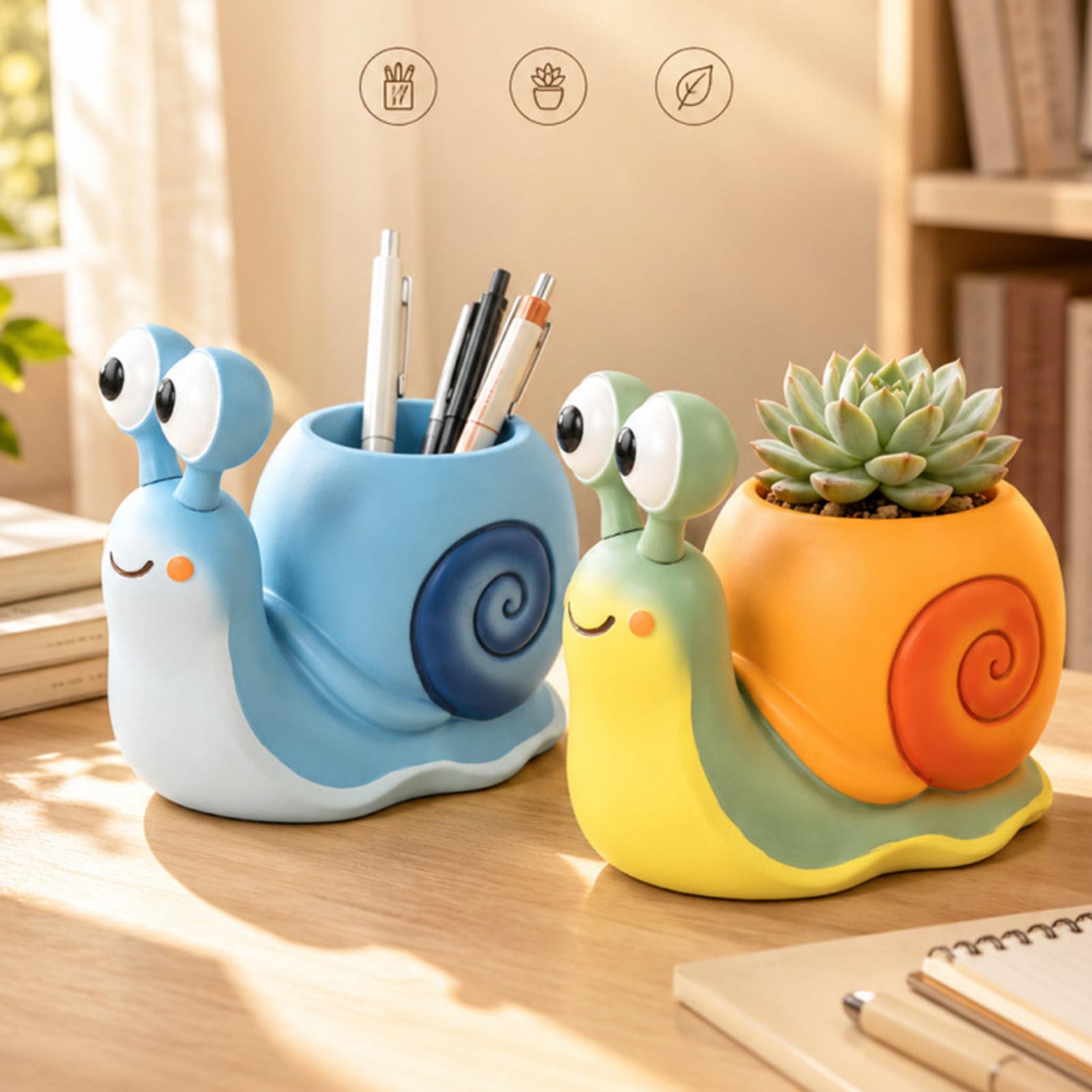 Snail Shape Flower Pot Snail f - Echeveria Succulent ulasan dan harga