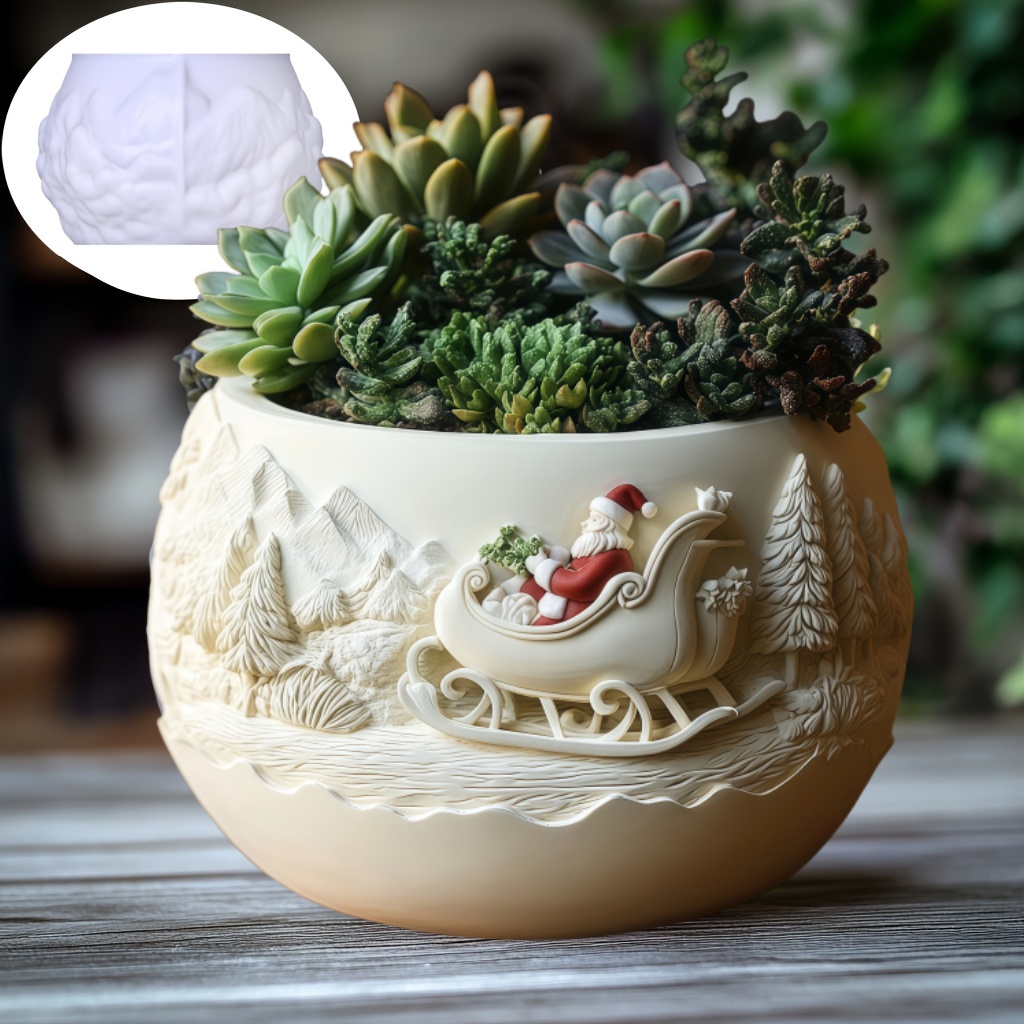 Cedar Sled Santa Claus Relief  - Echeveria Succulent ulasan dan harga