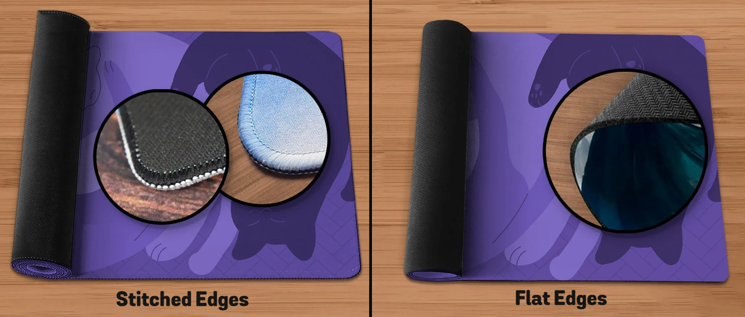 Purple Cats Desk Mat Cat Mouse - Tradescantia Purple ulasan dan harga